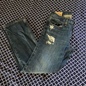 Hollister classic straight distressed jeans